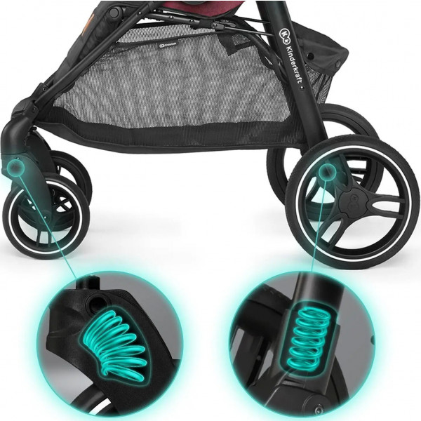 Фото - Коляска прогулянкова Kinderkraft Grande 2020 Black (KKWGRANBLK000N)