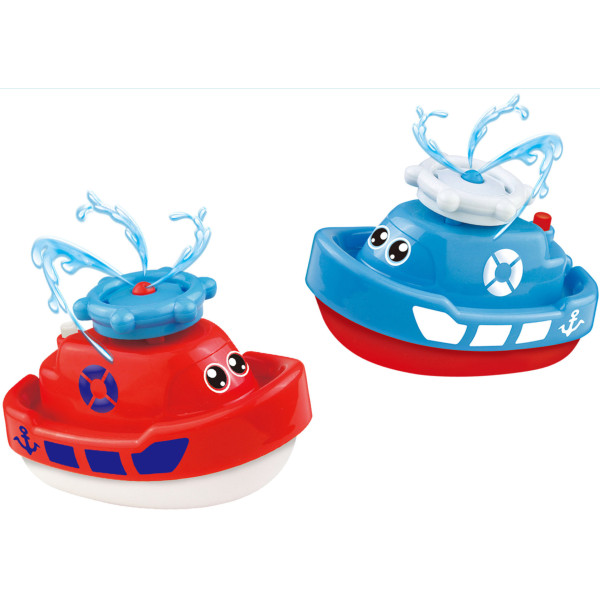 Фото - Інтерактивна іграшка для ванної Sunlike корабель, плаває, бризкає, працює від батарей в асортименті (SL87002)
