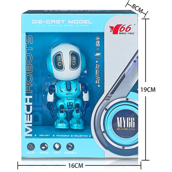 Фото - Інтерактивна іграшка MING YUAN Індуктивний робот (світло, звук) в асортименті (MY66-J1202)
