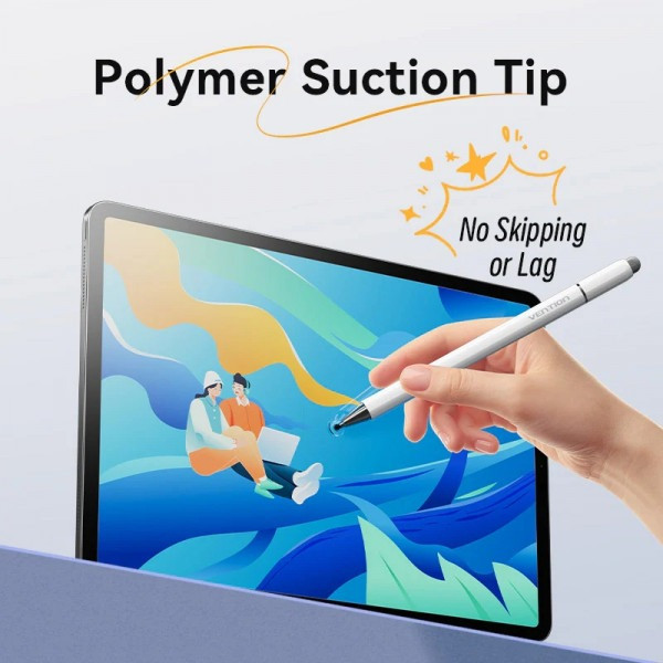 Фото - Стилус Vention 3-в-1 Magnetic Stylus Pen White (KQLW0)