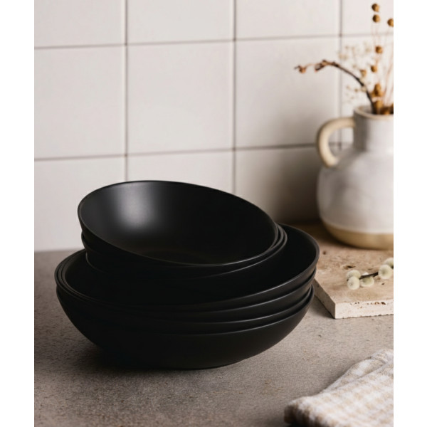 Фото - Тарілка обідня Luminarc APY BLACK 25 см (X1942)