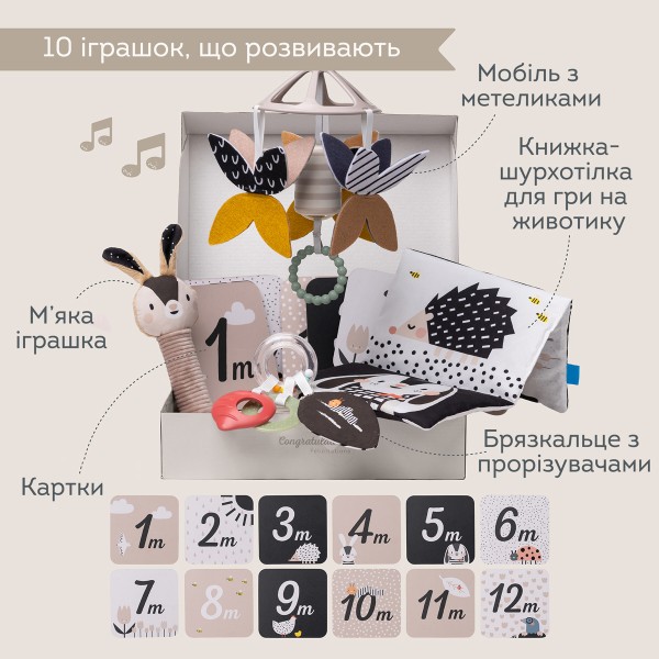 Фото - Игровой набор для малыша Taf Toys Садик в городе – ЧЕРНО-БЕЛАЯ ГАРМОНИЯ (13475)