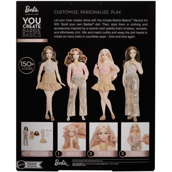 Фото - Колекційна лялька Barbie "You Create Barbie Basics" – блондинка (JJX37)