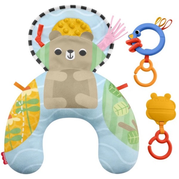 Фото - Розвиваюча подушка-килимок Fisher-Price "Лагідний ведмедик" (JHB44)