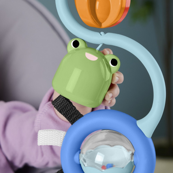 Фото - Брязкальце Fisher-Price Іграшка на присосці "Жабка й бджілка" (JHB46)