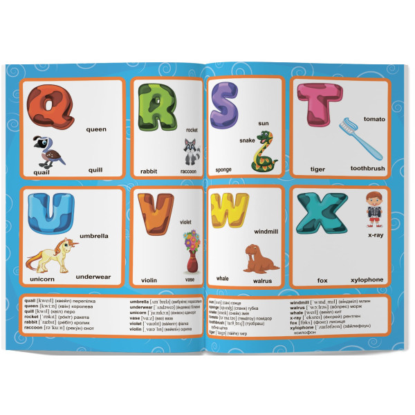 Фото -  Crystal Book Первые развивающие наклейки. English ABC. 65 наклейок (9789669873644)