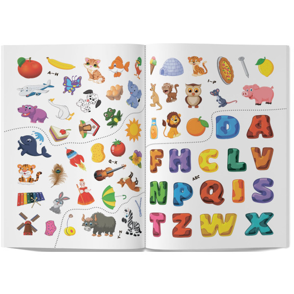 Фото -  Crystal Book Первые развивающие наклейки. English ABC. 65 наклейок (9789669873644)