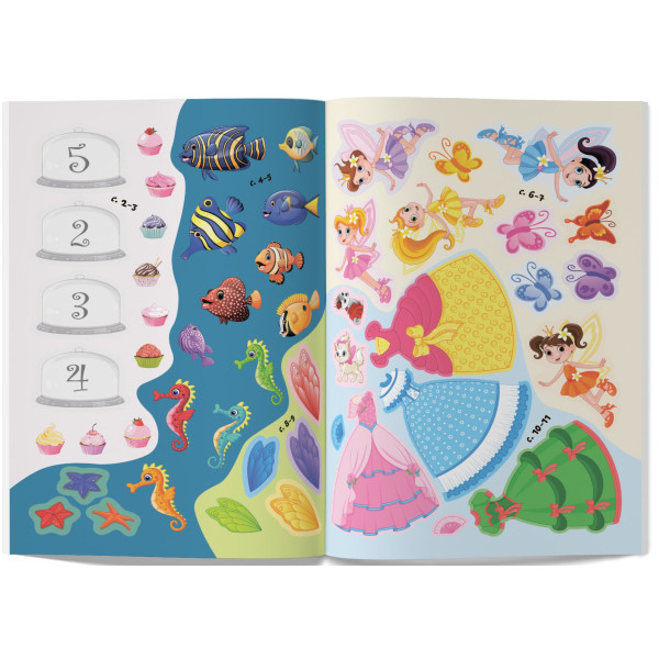 Фото -  Crystal Book Перші розвивальні наліпки. Принцеси. 50 наліпок (9789669873378)