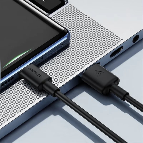 Фото - Кабель AceFast C25-02 USB-A to L Black (6974316287056)