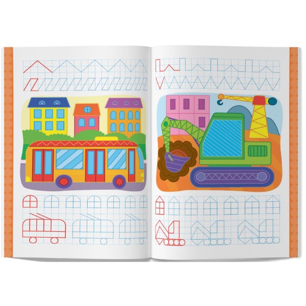 Фото -  Crystal Book Перші багаторазові прописи. Улюблені машинки. Навчаємося писати правильно(9786175475171)