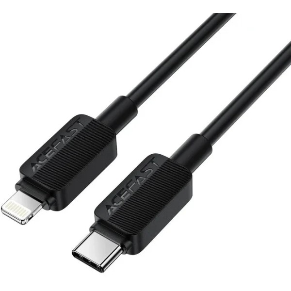 Фото - Кабель AceFast C26-01 USB-C to L PVC Black (6974316287087)