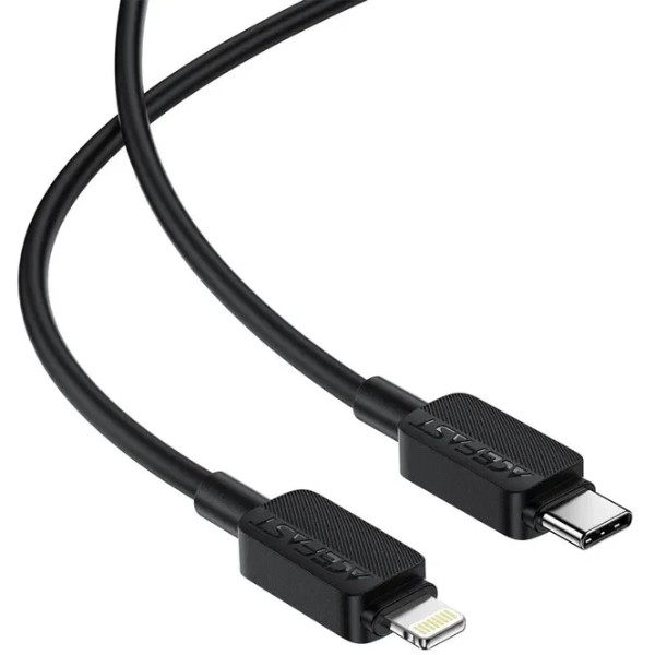 Фото - Кабель AceFast C26-01 USB-C to L PVC Black (6974316287087)
