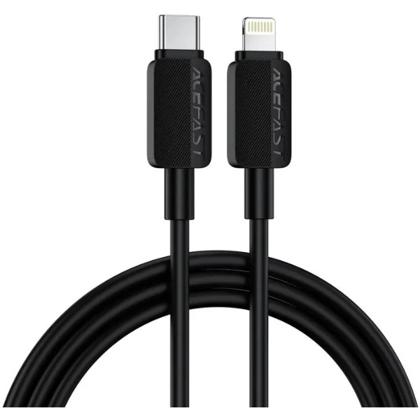 Фото - Кабель AceFast C26-01 USB-C to L PVC Black (6974316287087) Фото - Кабель AceFast C26-01 USB-C to L PVC Black (6974316287087)