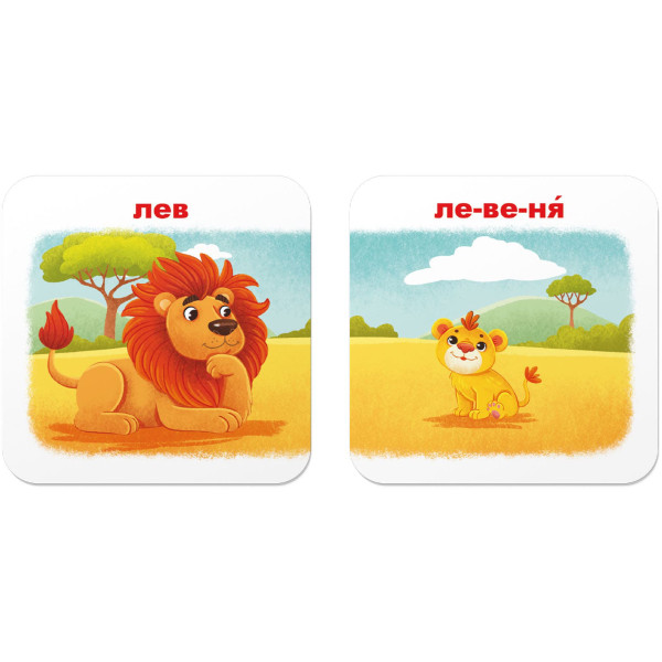 Фото - Картки навчальні Crystal Book Розумні. Зоопарк. Хто чиє малятко? 30 карток (9786175475881)