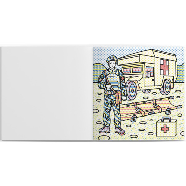 Фото - Розмальовки Crystal Book патріотичні водяні із секретом. Героїчні медики (9786175474136)