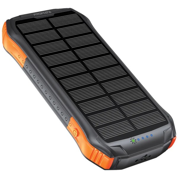 Фото - Батарея мобільна Promate Solartank-10pdqi 10000mAh Black