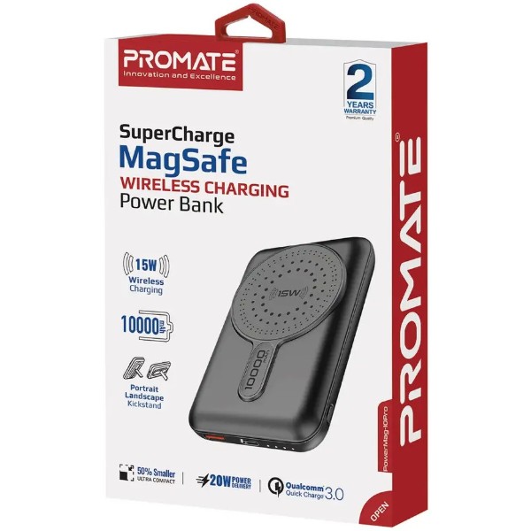 Фото - Батарея мобільна Promate Powermag-10pro 10000mAh Black