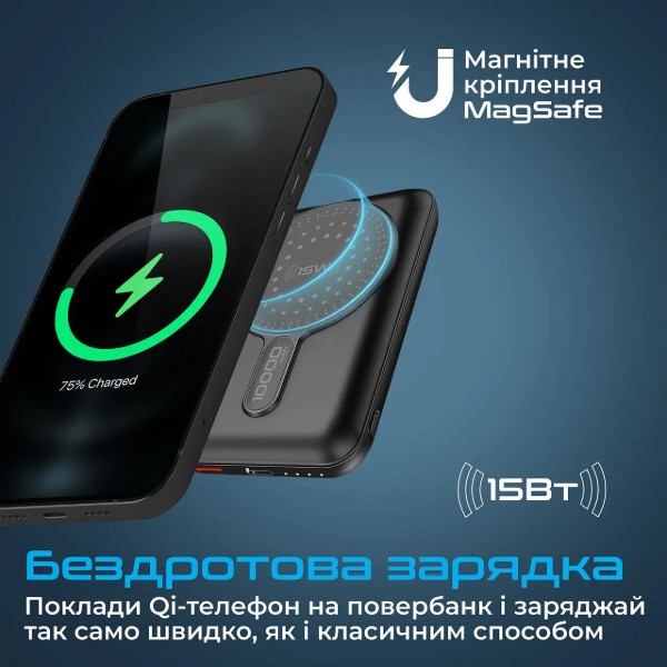 Фото - Батарея мобільна Promate Powermag-10pro 10000mAh Black