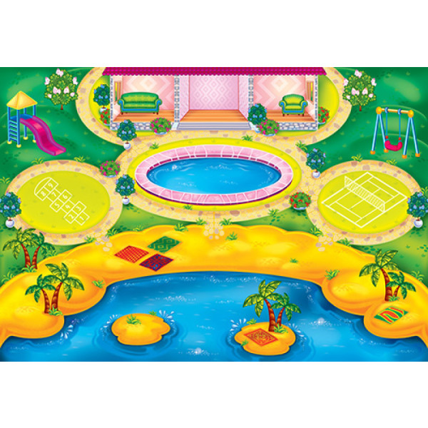 Фото -  Crystal Book Книжка-гра. Багаторазові наліпки. На відпочинку (укр.) (9789669366436)