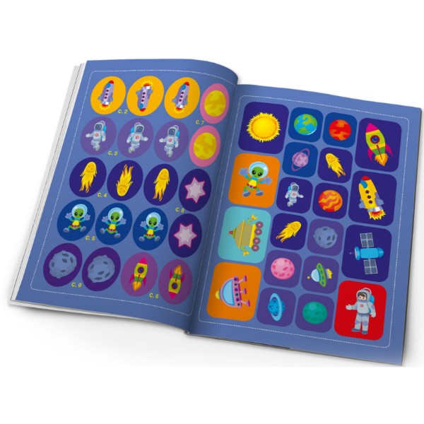 Фото -  Crystal Book Школа креативного дозвілля. Космос. 40 наліпок (9786175472842)
