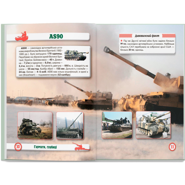 Фото -  Crystal Book Світ навколо нас. Артилерійське та ракетне озброєння (9789669871213)