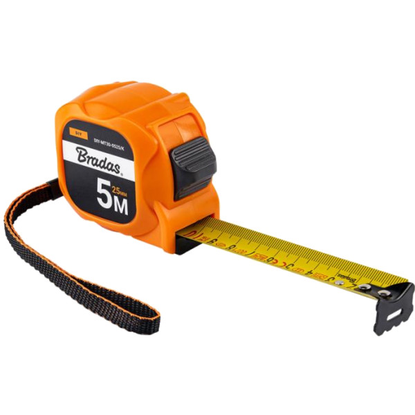 Фото - Рулетка BRADAS TINY 5 м (DIY-MT30-0525/K)