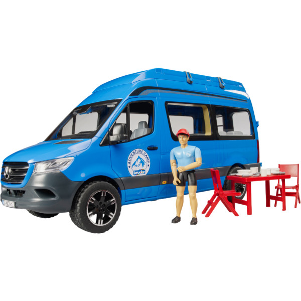 Фото - Автотранспорт BRUDER Кемпер MB Sprinter з фігуркою та аксесуарами (02684) Фото - Автотранспорт BRUDER Кемпер MB Sprinter з фігуркою та аксесуарами (02684)