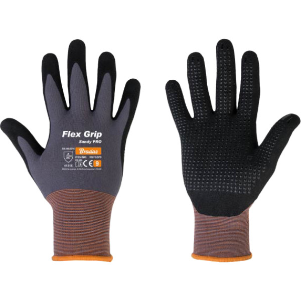 Фото - Рукавички садові BRADAS FLEX GRIP SANDY розмір 7 (RWFGS7)