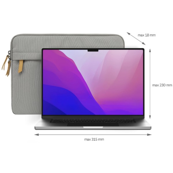 Фото - Сумка для ноутбуку YENKEE 14.1" CORTO Universal Sleeve YBN 14C Gray (45032461)
