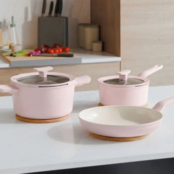 Фото - Набор посуды Berghoff 3950719 LEO Balance Rose 5 пр.