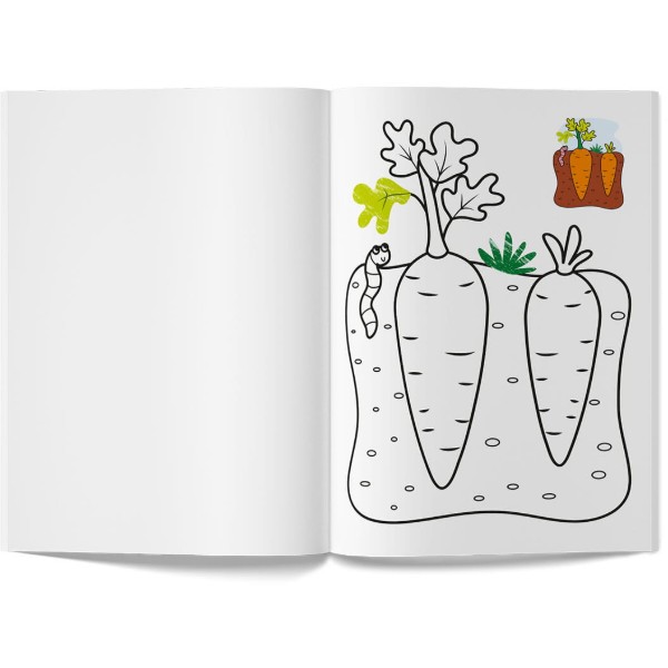 Фото - Розмальовки Crystal Book Кольорованка. Овочі (9786175476291)