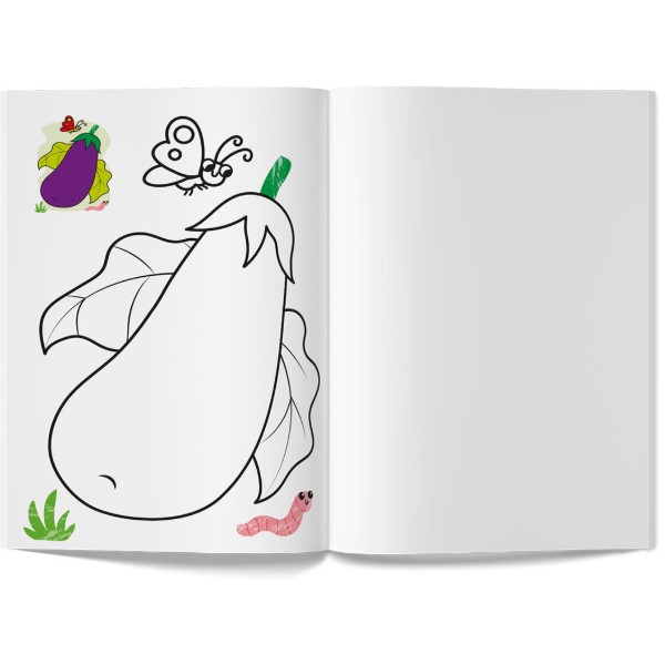 Фото - Розмальовки Crystal Book Кольорованка. Овочі (9786175476291)