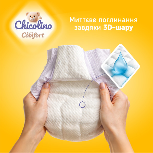 Фото - Одноразові підгузки Chicolino Soft comfort 5р (11-25кг) 30 шт. (4820204703554)