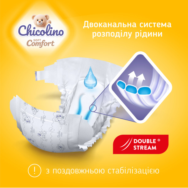 Фото - Одноразові підгузки Chicolino Soft comfort 3р (4-9кг) 36 шт.  (4820204703530)