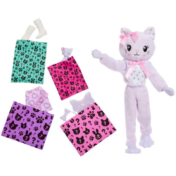 Фото - Кукла Barbie Cutie Reveal серии Милые бантики котенок (JJP64)