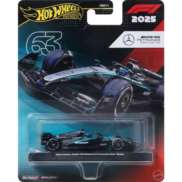 Фото - Коллекционная машина Hot Wheels Болид Mercedes-Benz George Russel #63 Formula 1 (JKD80)