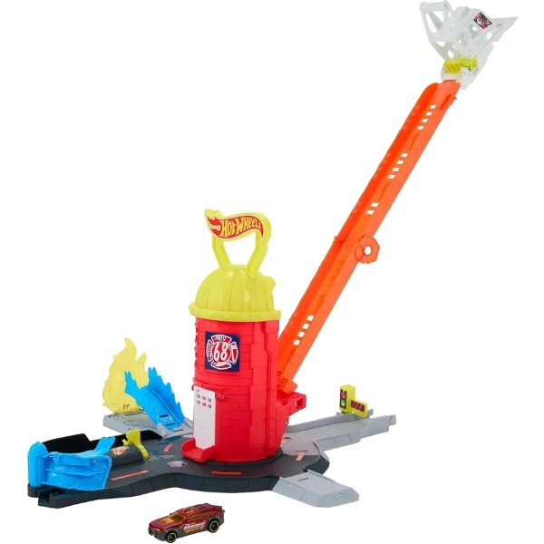 Фото - Ігровий набір Hot Wheels Пожежно-рятувальна суперстанція (JHL95)