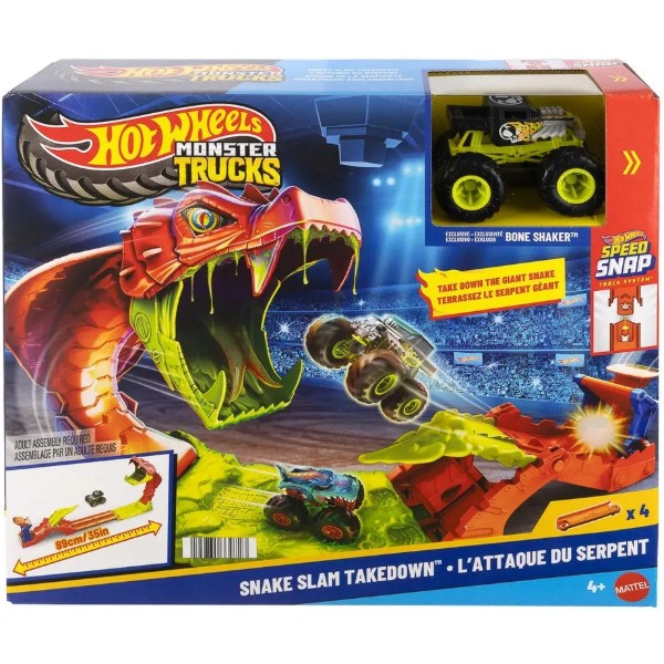 Фото - Ігровий набір Hot Wheels Атака змії серії Monster Trucks (JJN44)