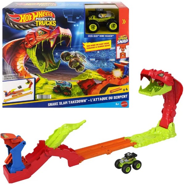 Фото - Ігровий набір Hot Wheels Атака змії серії Monster Trucks (JJN44)