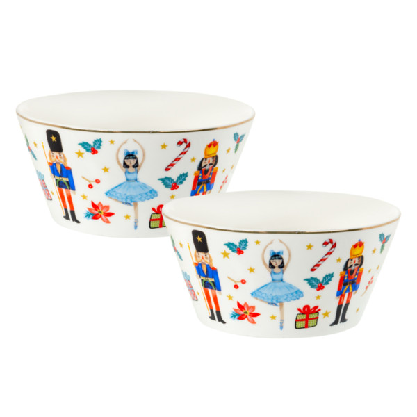 Фото - Набір салатників Lefard White Christmas 14 см (922-101)