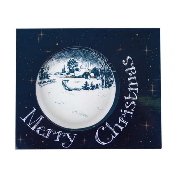 Фото - Блюдо Lefard для торта з лопаткою New christmas 26 см (924-723)