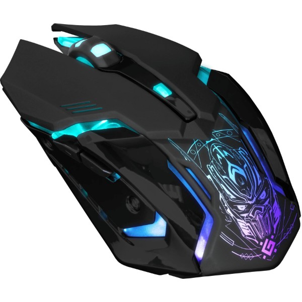 Фото - Мышь беспроводная игровая Defender Trigger GM-934, Gaming, LED,6 кн,3200dpi, rechargeable Black (52934)