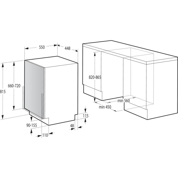 Фото - Посудомийна машина вбудована Gorenje GV520E10