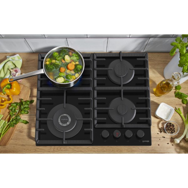 Фото - Варочная панель газовая Gorenje GKTW642SYB Black