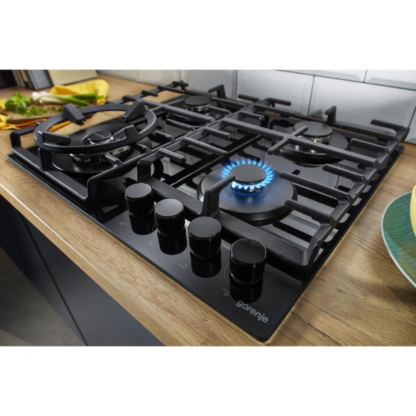 Фото - Варочная панель газовая Gorenje GKTW642SYB Black