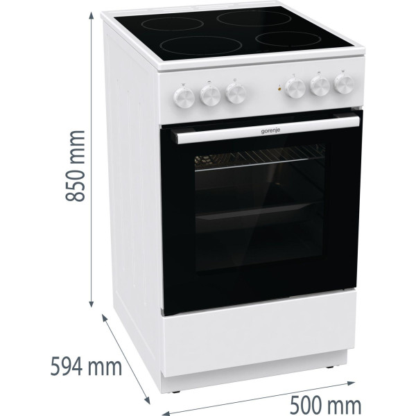 Фото - Плита електрична Gorenje GEC5A41WG