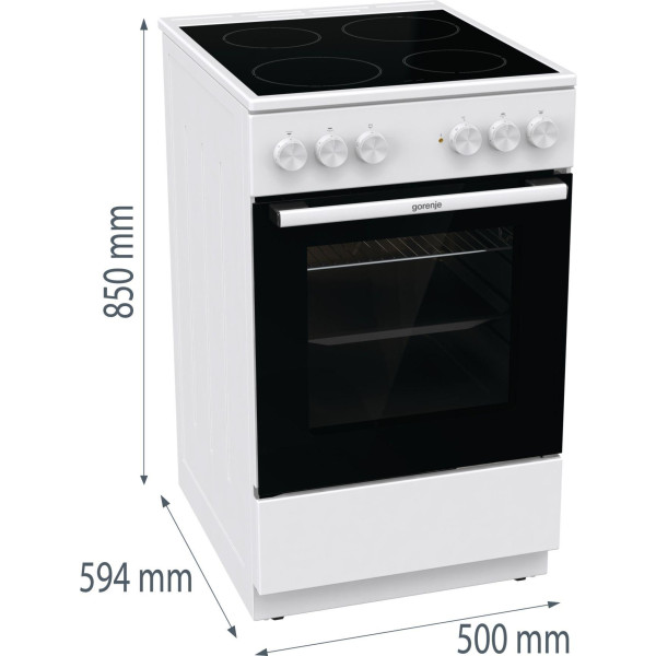 Фото - Плита электрическая Gorenje GEC5A10WG
