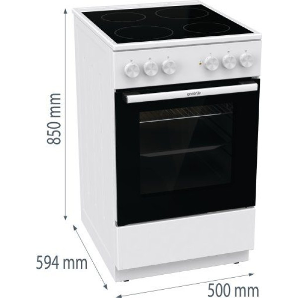 Фото - Плита электрическая Gorenje GEC5A10WG