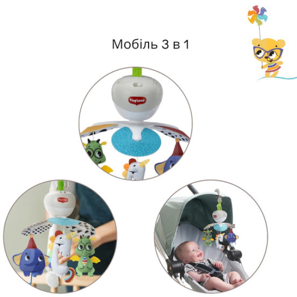 Фото - Мобіль тканевий Tiny Love 3в1 колекція Born to Party (1309606830)