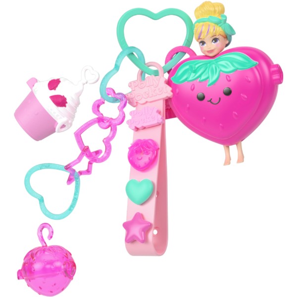 Фото - Ляльковий набір Polly Pocket підвіска з мінімодницею "Фруктовий стиль" в асортименті (JKR51)